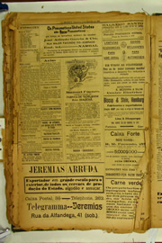 Página do jornal O Nordeste de setembro de 1922