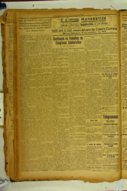Página do jornal O Nordeste de setembro de 1922