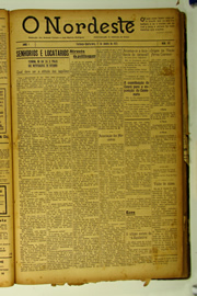 Página do jornal O Nordeste de janeiro de 1923