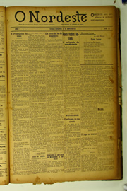 Página do jornal O Nordeste de janeiro de 1923