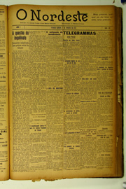 Página do jornal O Nordeste de fevereiro de 1923