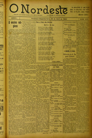 Página do jornal O Nordeste de abril de 1923
