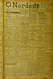 Página do jornal O Nordeste de abril de 1923