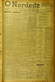 Página do jornal O Nordeste de maio de 1923