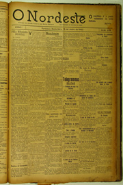 Página do jornal O Nordeste de junho de 1923
