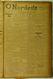 Página do jornal O Nordeste de junho de 1923