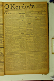 Página do jornal O Nordeste de julho de 1923