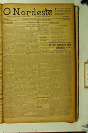 Página do jornal O Nordeste de julho de 1923