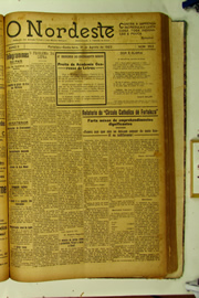 Página do jornal O Nordeste de agosto de 1923
