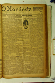 Página do jornal O Nordeste de setembro de 1923