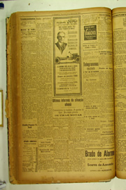 Página do jornal O Nordeste de setembro de 1923