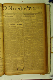 Página do jornal O Nordeste de setembro de 1923