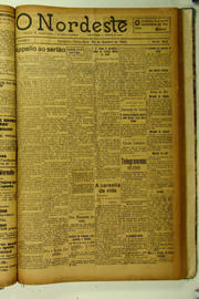 Página do jornal O Nordeste de outubro de 1923