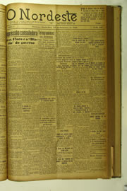 Página do jornal O Nordeste de fevereiro de 1924
