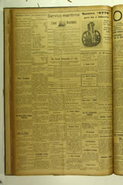 Página do jornal O Nordeste de fevereiro de 1924