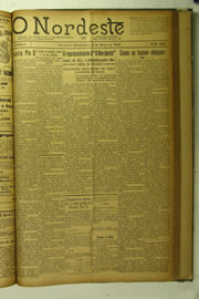 Página do jornal O Nordeste de maio de 1924