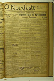 Página do jornal O Nordeste de junho de 1924