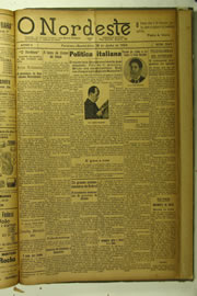 Página do jornal O Nordeste de junho de 1924