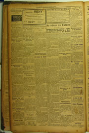Página do jornal O Nordeste de julho de 1924