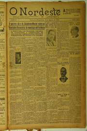 Página do jornal O Nordeste de agosto de 1924