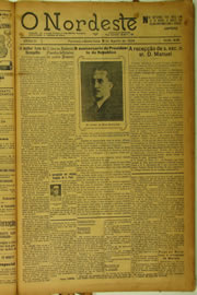 Página do jornal O Nordeste de agosto de 1924