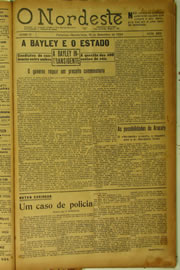 Página do jornal O Nordeste de setembro de 1924