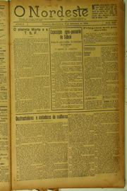 Página do jornal O Nordeste de setembro de 1924