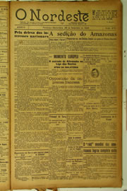 Página do jornal O Nordeste de setembro de 1924
