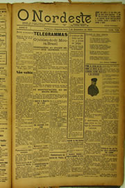 Página do jornal O Nordeste de dezembro de 1924