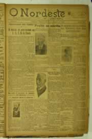 Página do jornal O Nordeste de janeiro de 1925
