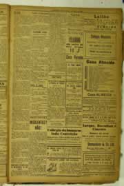 Página do jornal O Nordeste de janeiro de 1925