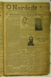 Página do jornal O Nordeste de janeiro de 1925