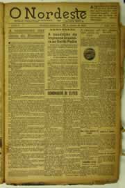 Página do jornal O Nordeste de janeiro de 1925
