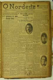 Página do jornal O Nordeste de março de 1925