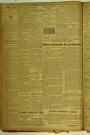 Página do jornal O Nordeste de março de 1925