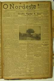 Página do jornal O Nordeste de março de 1925