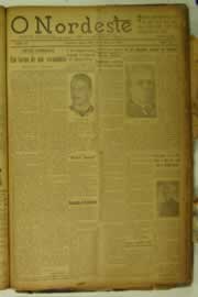 Página do jornal O Nordeste de março de 1925