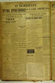 Página do jornal O Nordeste de abril de 1925