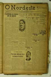 Página do jornal O Nordeste de maio de 1925