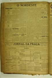 Página do jornal O Nordeste de maio de 1925