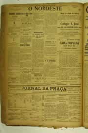 Página do jornal O Nordeste de junho de 1925