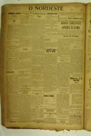 Página do jornal O Nordeste de junho de 1925