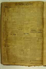 Página do jornal O Nordeste de junho de 1925