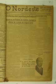 Página do jornal O Nordeste de julho de 1925