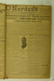 Página do jornal O Nordeste de julho de 1925
