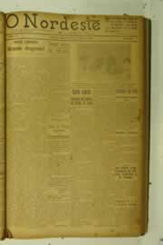 Página do jornal O Nordeste de julho de 1925