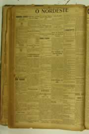 Página do jornal O Nordeste de julho de 1925