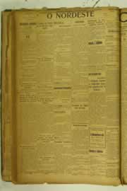 Página do jornal O Nordeste de julho de 1925