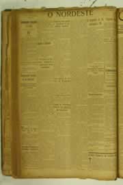 Página do jornal O Nordeste de julho de 1925