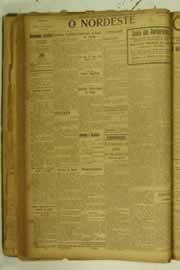 Página do jornal O Nordeste de julho de 1925